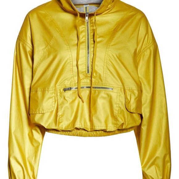 Free People Moonlight Reflective Jacket Gold XS NWT - Picture 3 of 7
